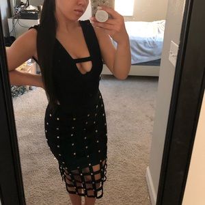 Sexy bandage cage dress XS